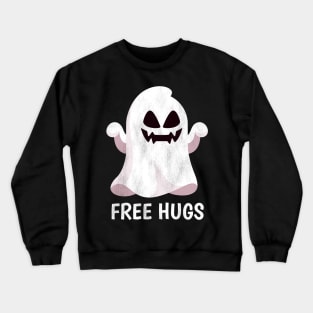 Halloween Costume Men Women Gift Kids Boo Free Hugs Ghost Crewneck Sweatshirt